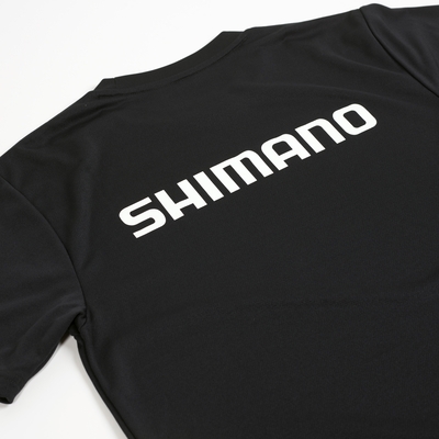 SHIMANO Big Logo Dry Short Sleeve T-shirts – Black | シマノ